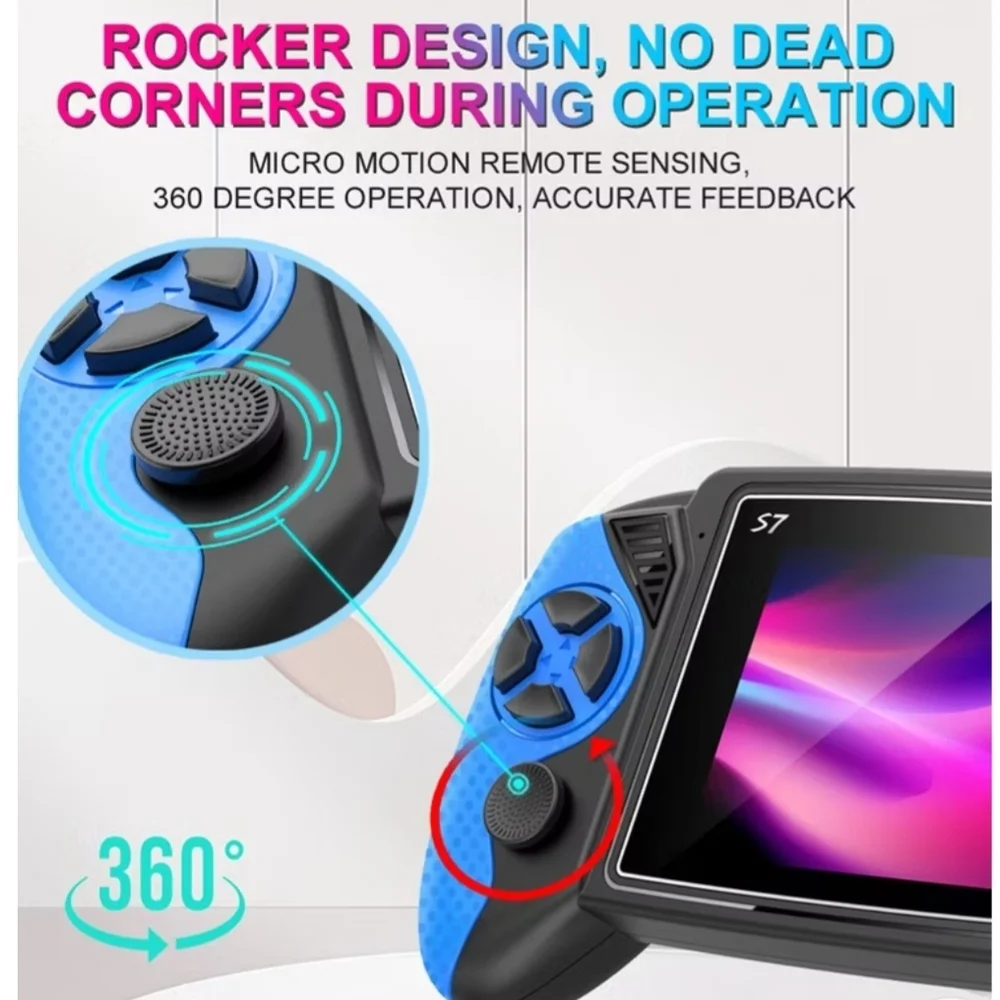 S7 Handheld Console Electronics Retro Classic Kids Adults Video Games System